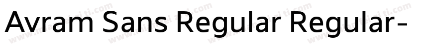 Avram Sans Regular Regular字体转换